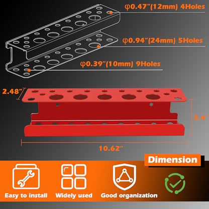 Magnetic Screwdriver Holder (Red Magnetic Screwdriver Rack)