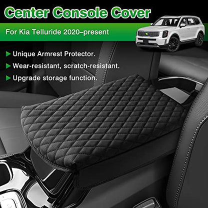 Center Console Cover for Kia Telluride Accessories 2026 2025 2024 2023 (Size for Kia Telluride 2020-2026)