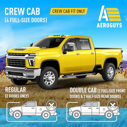 Extra Durable Window Deflectors In (For Chevy Silverado 20-26 2500/3500)