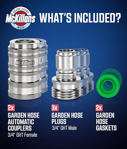 2025 Automatic Garden Hose Quick Connect [UNIVERSAL FIT] (Automatic Quick Connects)
