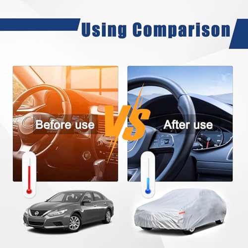 6 Layers Waterproof Car Cover for Mazda Miata MX (LM-Silver / 62. Custom Fit Mazda MX-5)