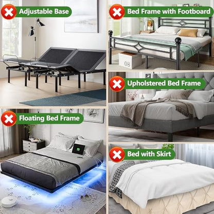 2 Pack Corner Mattress Slide Stopper Keep Mattress from Sliding (2 Pcs - Right Angle)