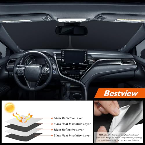 American Flag Windshield Sunshade for 2018 (2018-2024 Toyota Camry American Flag)