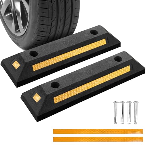2 Pack Rubber Parking Guide Blocks