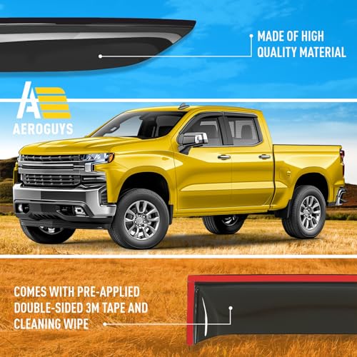 Extra Durable Window Deflectors Tape (For Chevy Silverado 19-26)