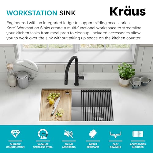 Stainless Steel 30 in Undermount Kitchen Sink KWU110 (Stainless Steel / 30 Inch / Sink)