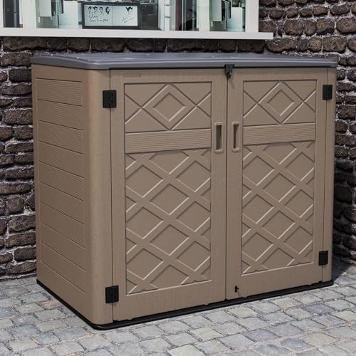 Storage Shed Weather Resistance (coffee / Extra Large-48 cu ft)