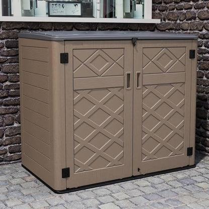 Storage Shed Weather Resistance (coffee / Extra Large-48 cu ft)