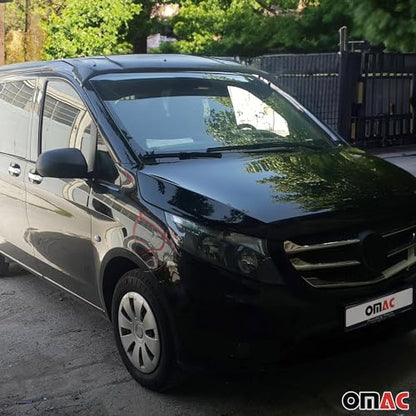 Windshield Sun Visor & Bug Shield Hood Deflector for Mercedes Metris 2016 (Metris 2016-2024 / Sun Visor & Hood Deflector)