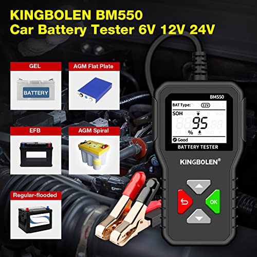 BM550 6V 12V 24V Car Battery Tester (BM550 battery tester)