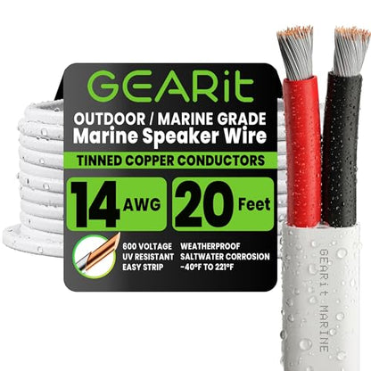 14 Gauge Marine Wire (14 AWG / 20 Feet / 2 Conductor)