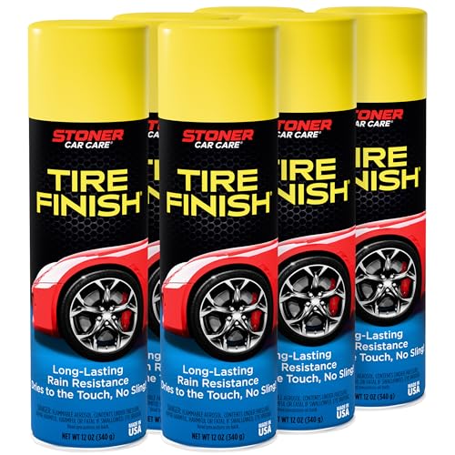 Tire Finish Tire Shine Spray (12 Ounce (Pack of 6))