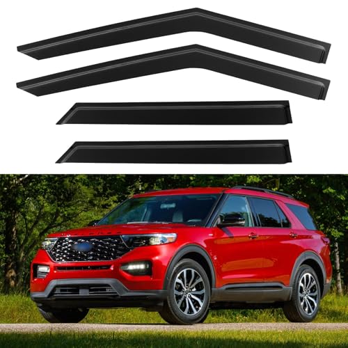 Window Visors Rain Guards for 2020 (2020-2026 Ford Explorer)
