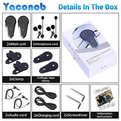 Motorcycle Bluetooth Headset BT (2 Pack)