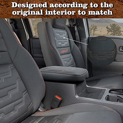 Armrest Cover for Frontier 2022 (7) 22+ |Frontier| V2 Organge Stitch, Regular)