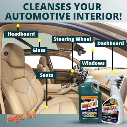 Bugs N’ All Multipurpose Car Cleaner & Degreaser (Multi-Surface Car Cleaner 1 gal)