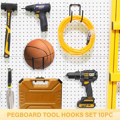 10PC Heavy Duty Pegboard Hooks for 1 (10PC)
