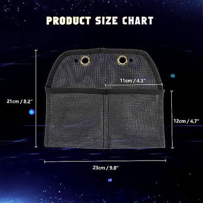 Car Interior Center Console Side Passenger Seat Gap Pocket Organizer Grab Handle Mesh Storage Bag Accessories