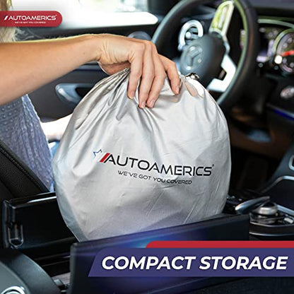 Truck Windshield Sun Shade with Storage Pouch & Anti (USA TEXAS FLAG / X-LARGE = 66 x 36 inches)