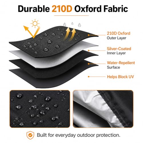 Motorcycle Cover All Season Universal Weather Waterproof Motorbike Cover with Lock (XXL)