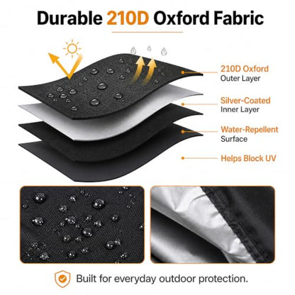 Motorcycle Cover All Season Universal Weather Waterproof Motorbike Cover with Lock (XXL)