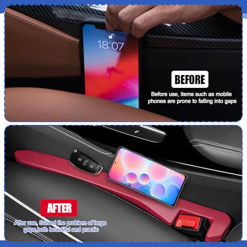 2PCS Car Seat Gap Filler (Red)