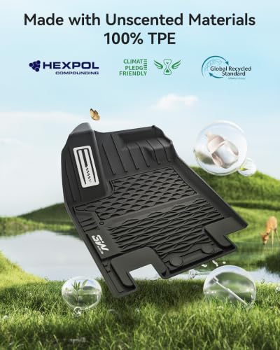 Metal Floor Mats Full Set for Nissan Pathfinder 7 Seats 2022