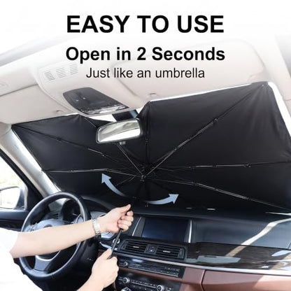 1 PC Umbrella Windshield Sunshade (1 / Silver#2)