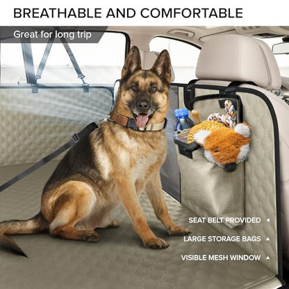 XL Truck Back Seat Extender for Dogs (Khaki for Truck / For Large Truck)