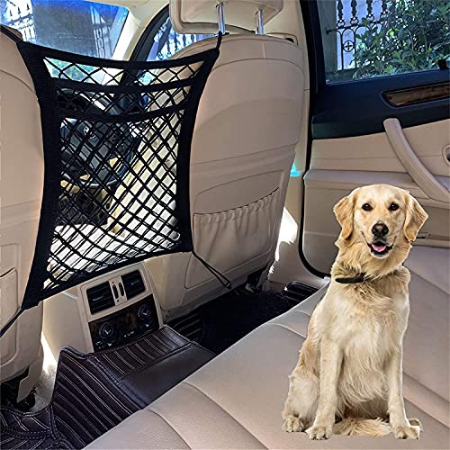 Dog Car Net Barrier with Mesh Organizer (12.6 in × 15.5 in)