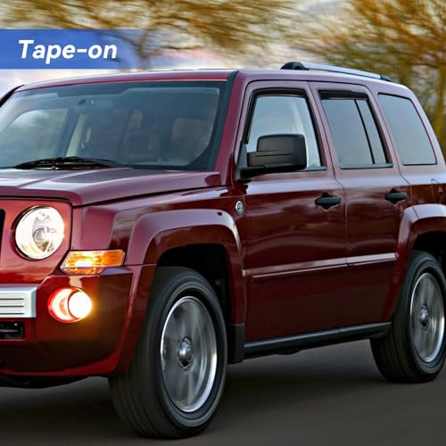 Window Visors Rain Guards for 2007 (2007-2018 Jeep Patriot)
