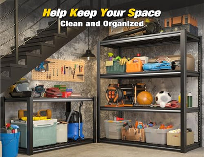 40" W Heavy Duty Garage Shelving Unit Load 2200Lbs (40"W x 19.7"D x 59.9"H)