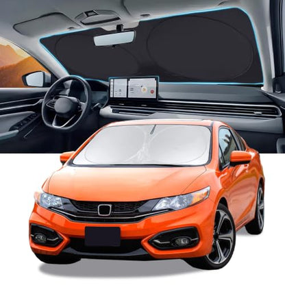 Windshield Sunshade for 2012 2013 2014 2015 Honda Civic Sun Visor (for 12-2015 Honda Civic)