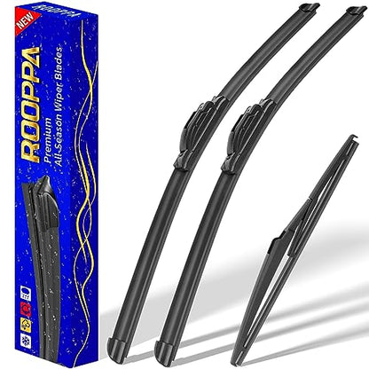 3 Wipers Fits Dodge Journey 2009 (24"/19"/12")