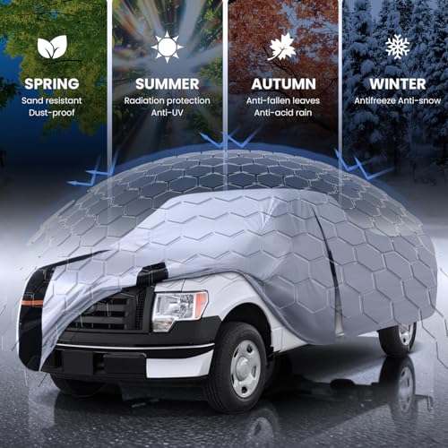 Multi Layer Ford F150 Truck Cover (W.Fit F-150(1997-2026) Super Cab SB / White Truck Cover)