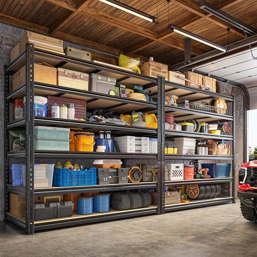 55" W Garage Shelving (55" W × 24" D × 84" H)