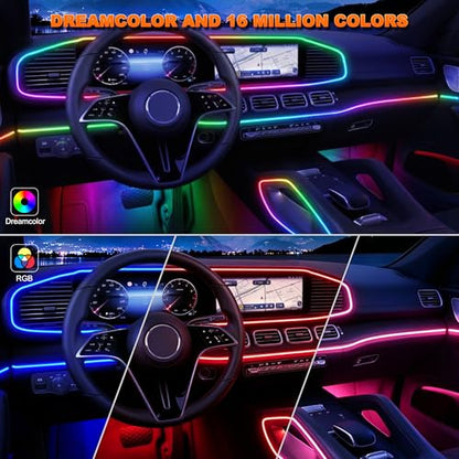Interior Car LED Strip Lights (2 Pieces)