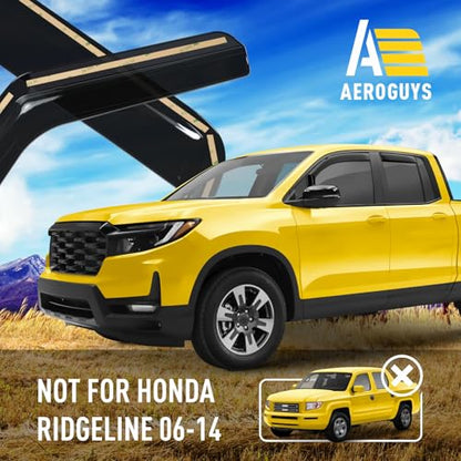 Extra Durable Window Deflectors in (For Honda Ridgeline 17-26)
