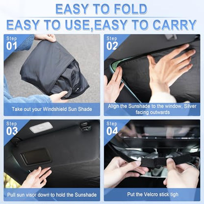 300T Universal Car Windshield Sun Shade (Standard)