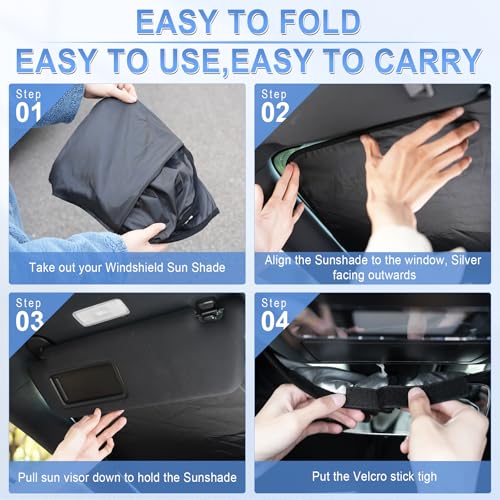 300T Universal Car Windshield Sun Shade (Pickup Truck)
