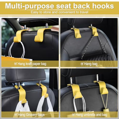 Car Seat Headrest Hook (Yellow)