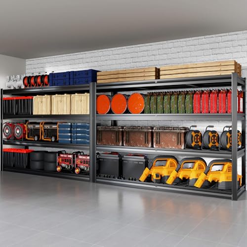 72" W Storage Shelves Heavy Duty Garage Shelving 30" D Metal Shelving Unit (72"Wx30"Dx72H | 4 Tier)