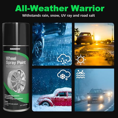 Silver Spray Paint for Wheels (Silver / 13 Ounce (Pack of 4))