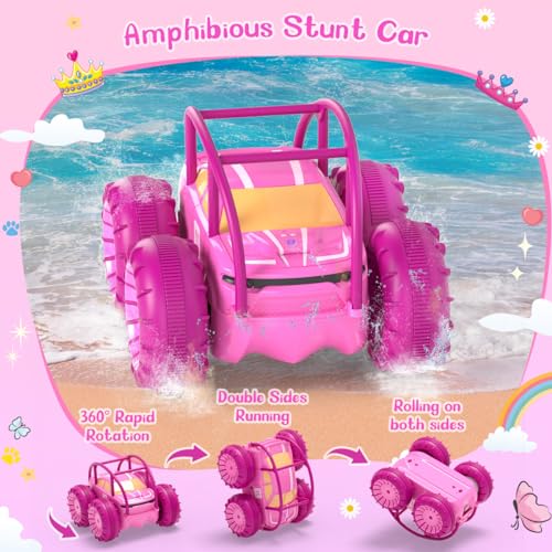 Amphibious Remote Control Car (Pink)