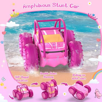 Amphibious Remote Control Car (Pink)