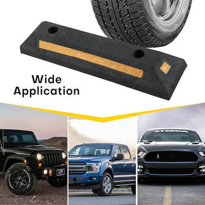 2 Pack Rubber Parking Guide Blocks