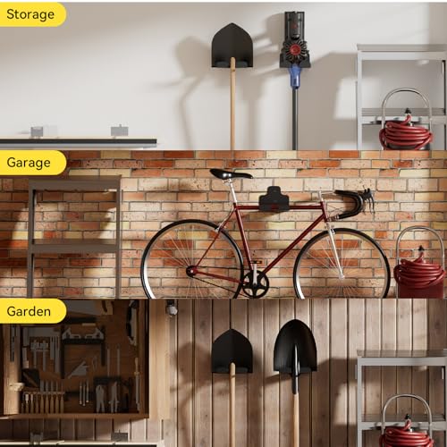 Garage Organizer Trimmer Rack (Black 4 Packs)