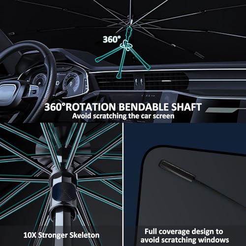 Windshield Sun Shade Umbrella for 2012 (2012-2017 Toyota Camry SunShade Umbrella)