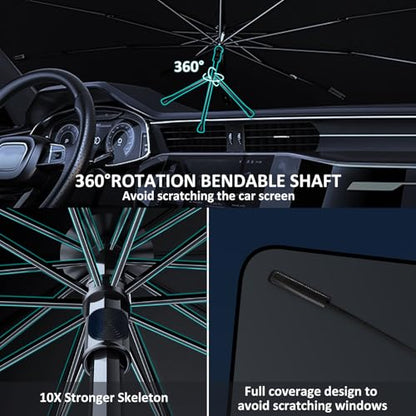Windshield Sun Shade Umbrella for 2012 (2012-2017 Toyota Camry SunShade Umbrella)