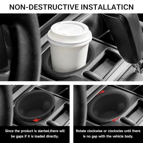 2PCS Car Cup Holder Compatible with Toyota 2014 (2PCS Center Console (2014-2024))
